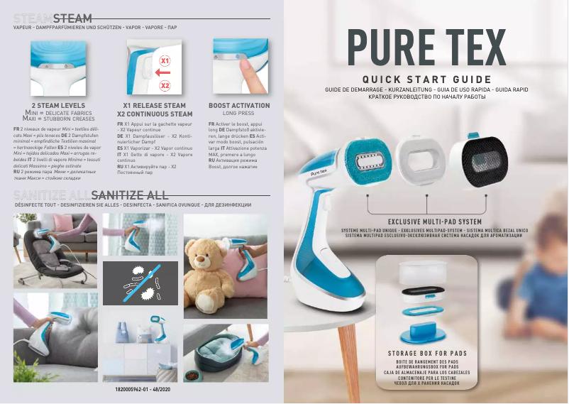 Image de la première page du manuel de l'appareil Pure Tex DT9530