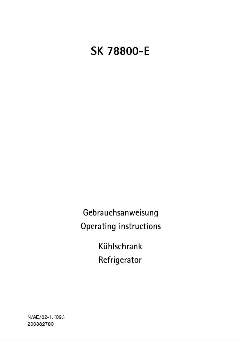 Page 1 de la notice Manuel utilisateur AEG SK78800-E