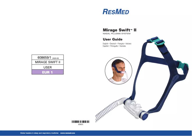 Image de la première page du manuel de l'appareil Mirage Swift II