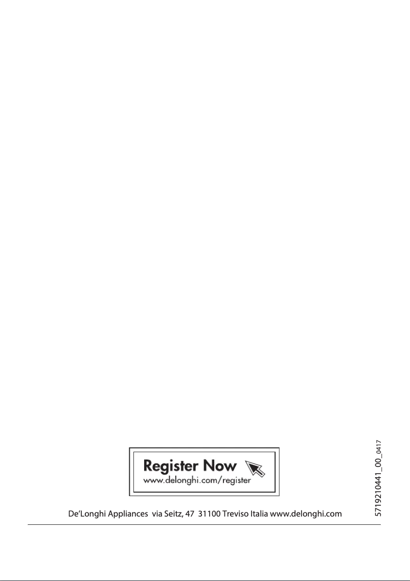 Page 1 de la notice Manuel utilisateur DeLonghi XL175.41