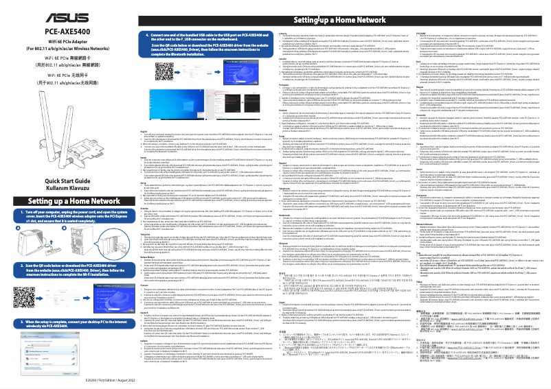 Page 1 de la notice Manuel utilisateur Asus PCE-AXE5400