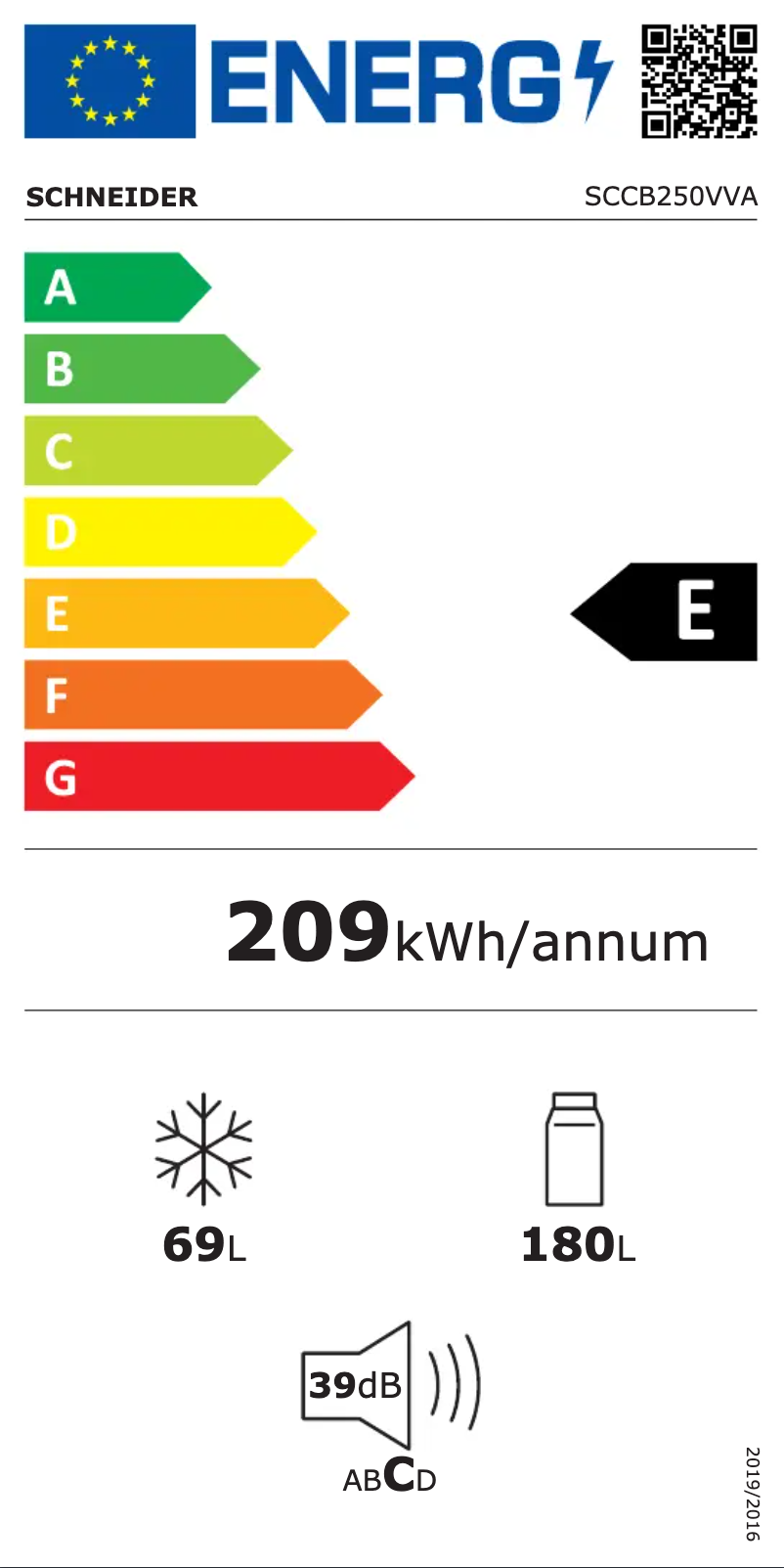 Image de la première page du manuel de l'appareil SCCB250VVA