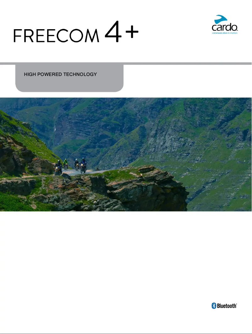 Page n°1 - Manuel utilisateur Cardo Freecom 4+