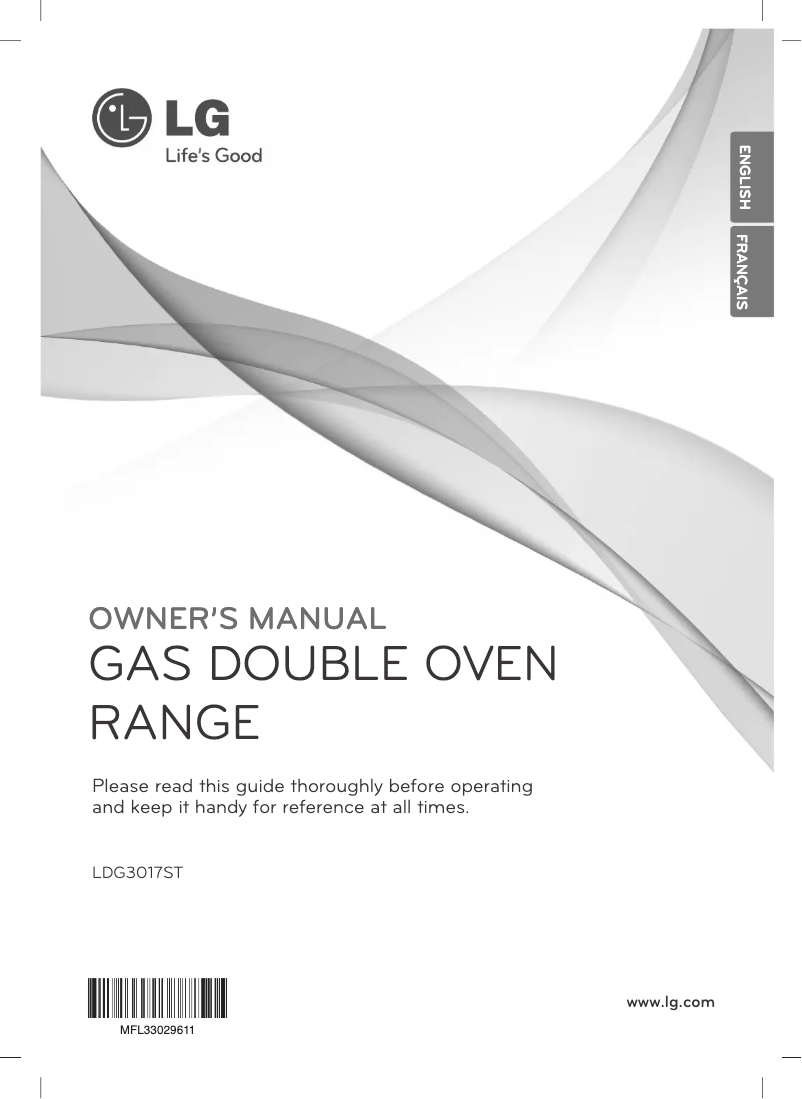 Page 1 de la notice Manuel utilisateur LG LDG3017ST