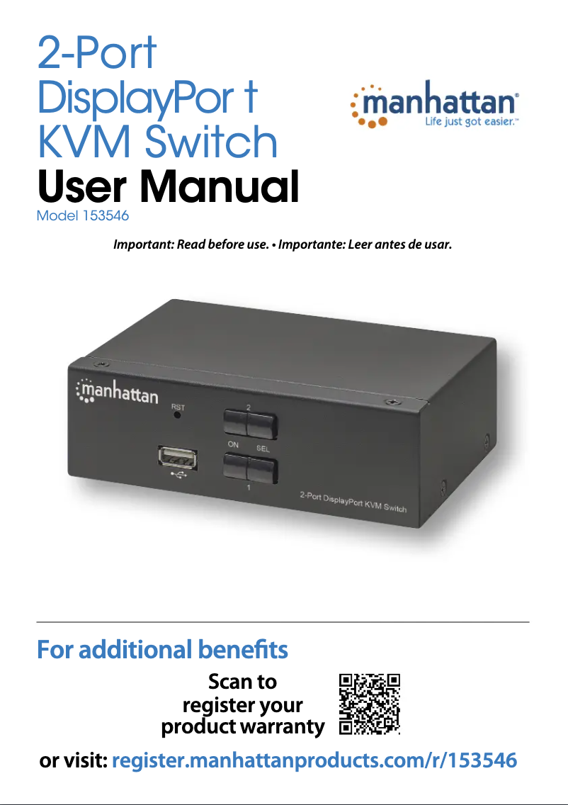 Image de la première page du manuel de l'appareil 153546