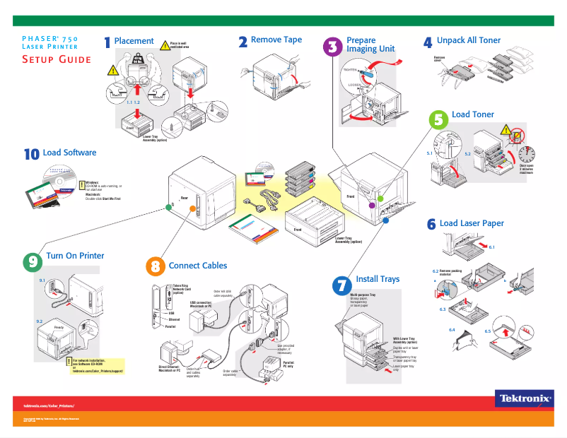 Page n°1 - Manuel utilisateur Xerox Phaser 750