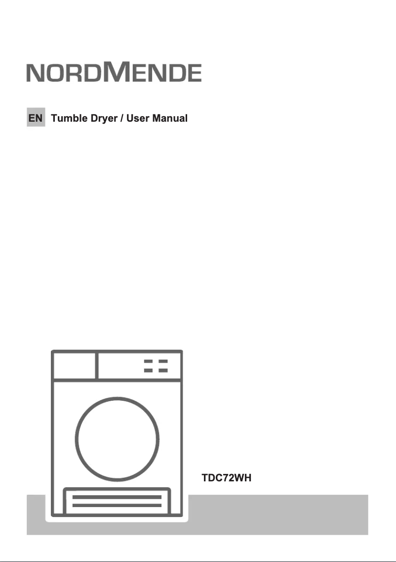 Image de la première page du manuel de l'appareil TDC72WH