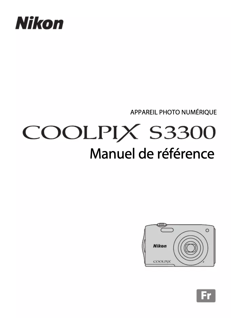 Page 1 de la notice Manuel utilisateur Nikon Coolpix S3300