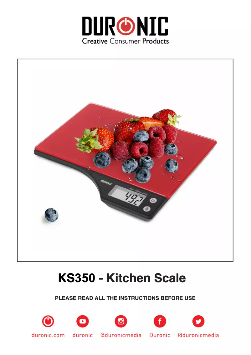 Image de la première page du manuel de l'appareil KS350