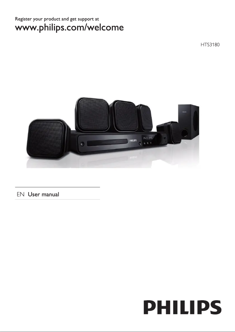 Página 1 del manual Manual de usuario Philips HTS3180