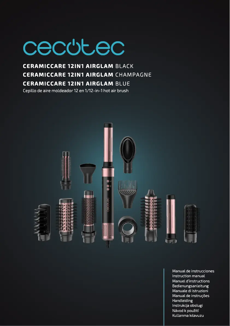 Image de la première page du manuel de l'appareil Bamba CeramicCare 12in1 AirGlam