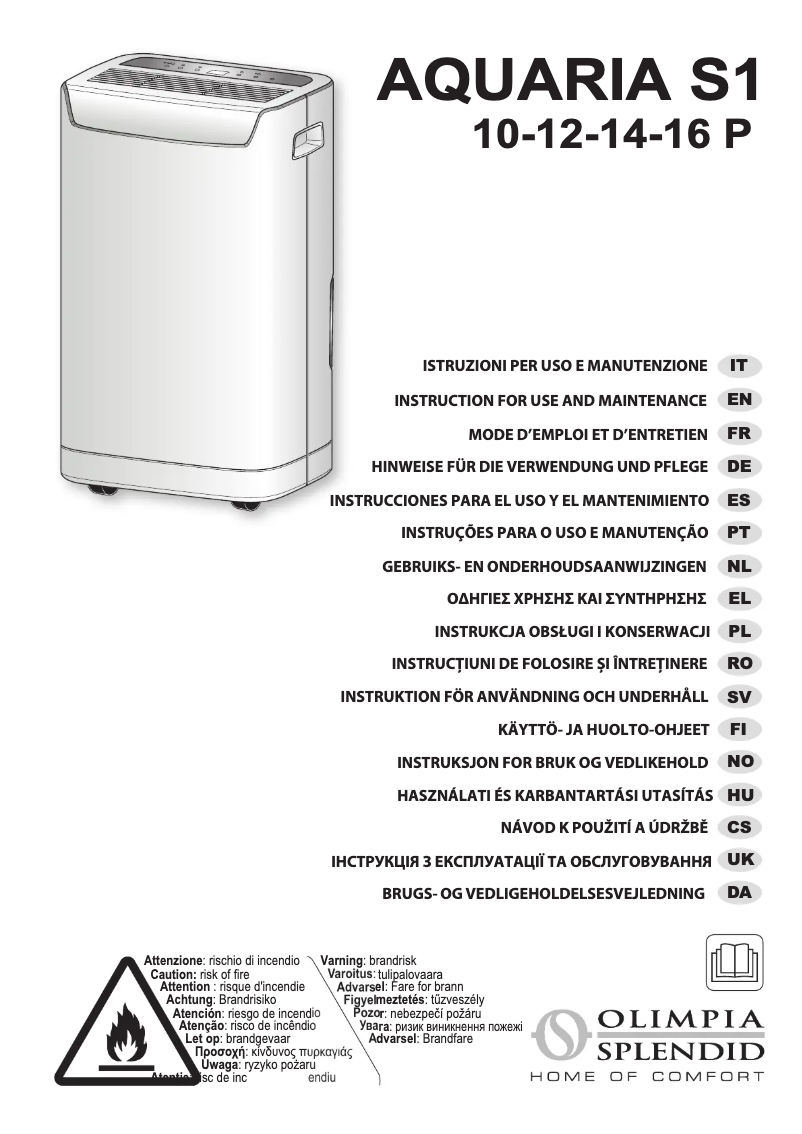 Página 1 del manual Manual de usuario Olimpia Splendid Aquaria S1 14 P