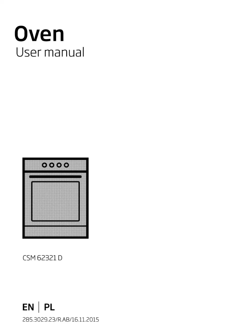 Page 1 de la notice Manuel utilisateur Beko CSM 62321 DW