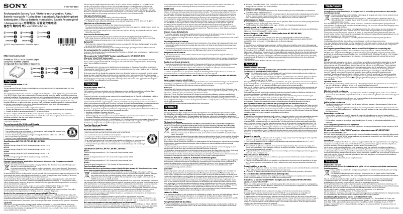 Imagen de la primera página del manual del dispositivo NP-FG1