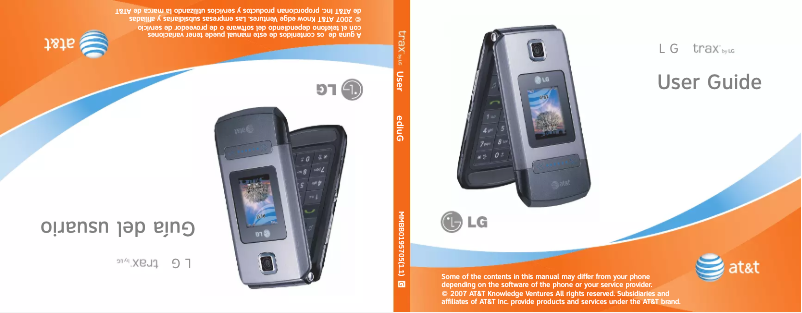 Page 1 de la notice Manuel utilisateur LG Trax