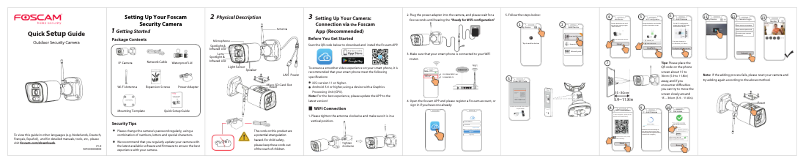 Page 1 de la notice Manuel utilisateur Foscam V5P
