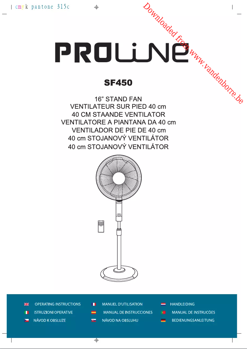 Imagen de la primera página del manual del dispositivo SF 450