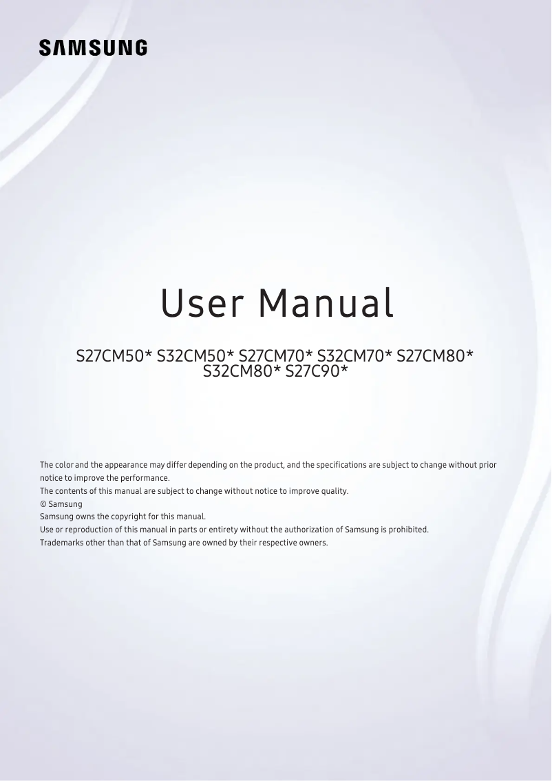 Image de la première page du manuel de l'appareil ViewFinity S90PC