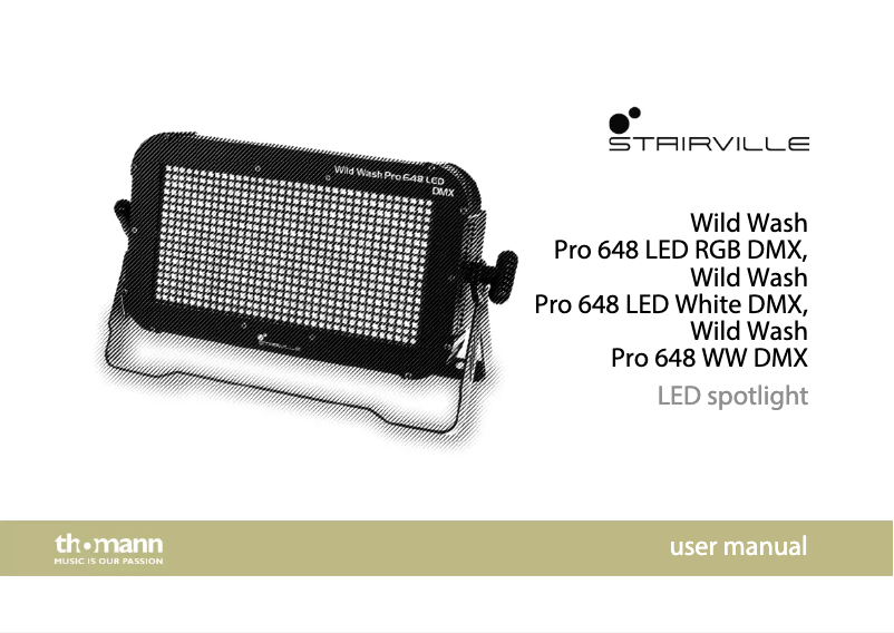 Image de la première page du manuel de l'appareil Wild Wash Pro 648 LED