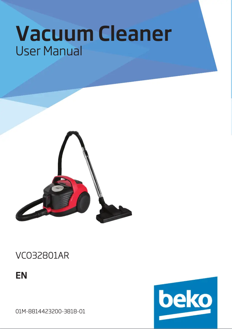 Page n°1 - Manuel utilisateur Beko VCO32801A