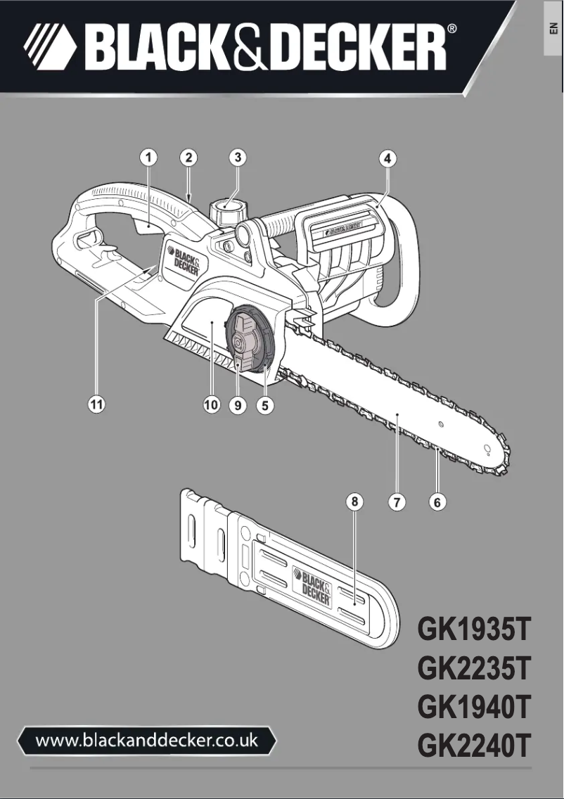 Page 1 de la notice Manuel utilisateur Black & Decker GK2240