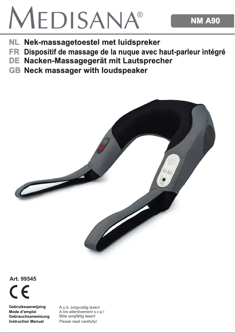 Page 1 de la notice Manuel utilisateur Medisana NM A90