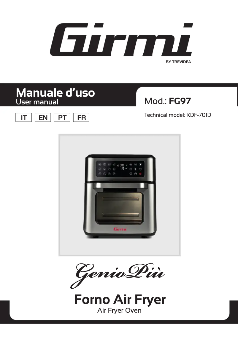 Page n°1 - Manuel utilisateur Girmi FG97