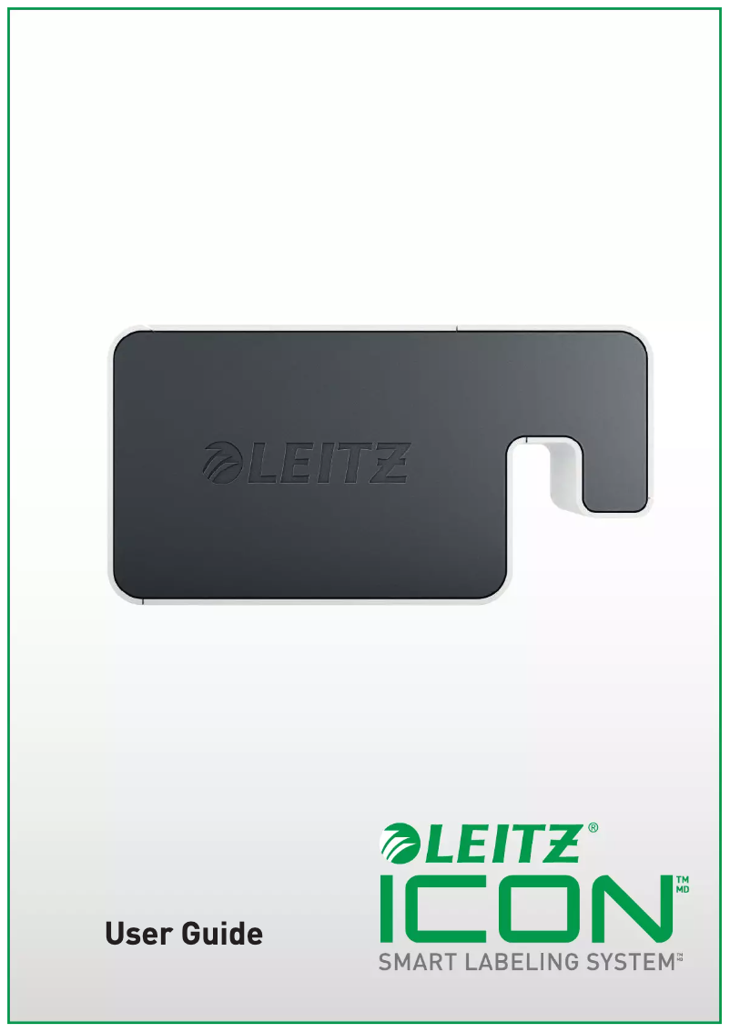 Page n°1 - Manuel utilisateur Leitz Icon