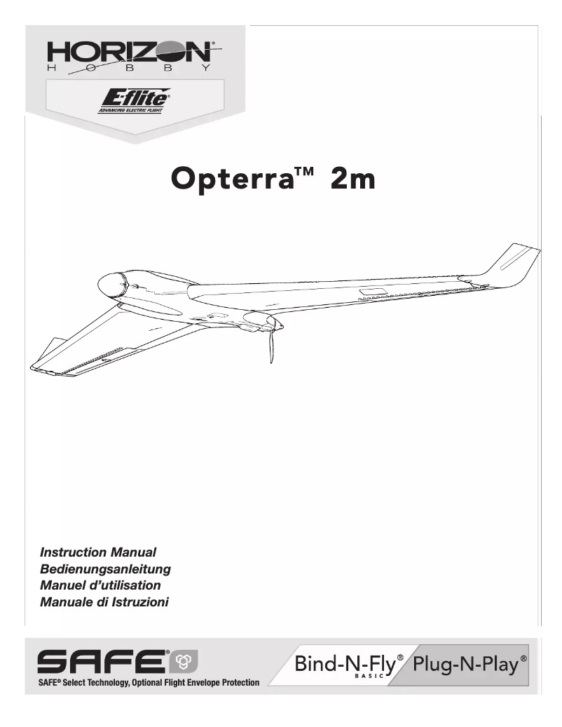 Page n°1 - Manuel utilisateur E-flite Opterra 2M Wing PNP