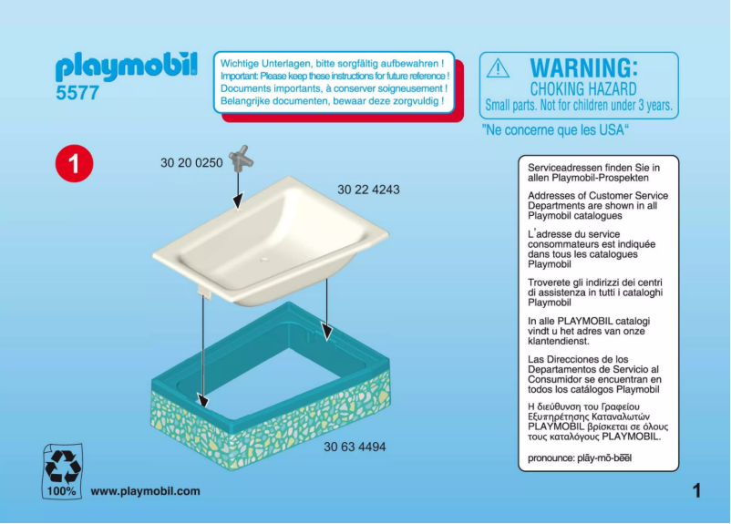 Imagen de la primera página del manual del dispositivo City Life Modern Bathroom 5577