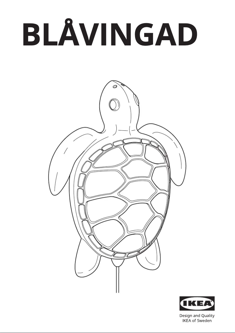 Page 1 de la notice Manuel utilisateur Ikea BLÅVINGAD 105.265.68