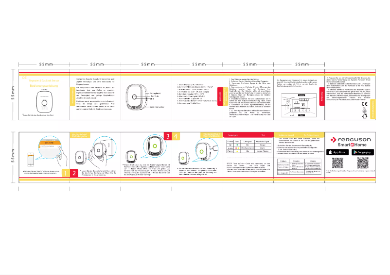 Page n°1 - Manuel utilisateur Ferguson SmartHome Repeater and Gas Leak Sensor FS1RG