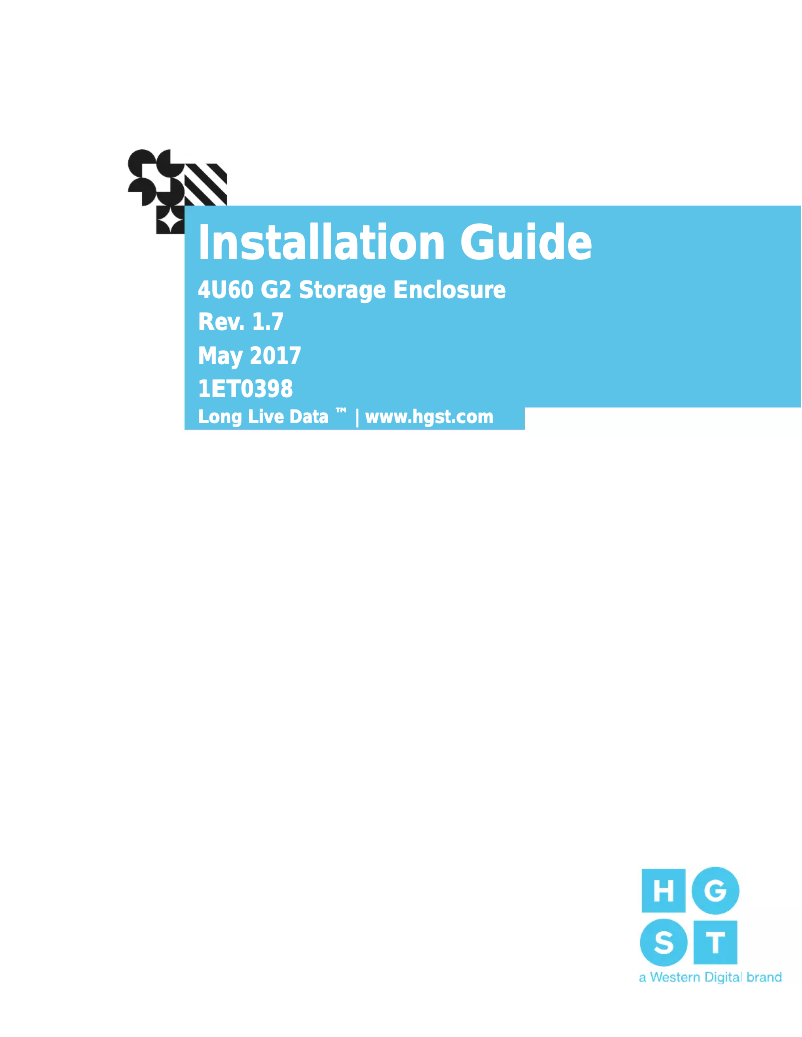 Página 1 del manual Manual de usuario HGST 4U60G2