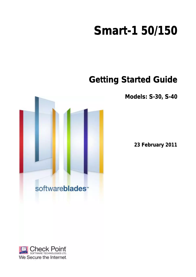 Page 1 de la notice Manuel utilisateur Check Point Smart-1 150