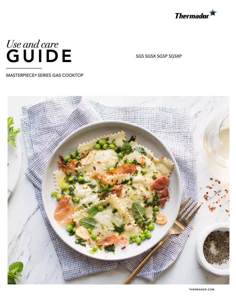 Image de la première page du manuel de l'appareil SGSX305TS