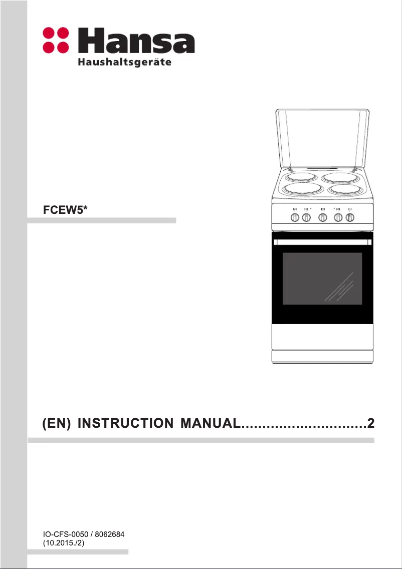 Image de la première page du manuel de l'appareil FCEW5300090