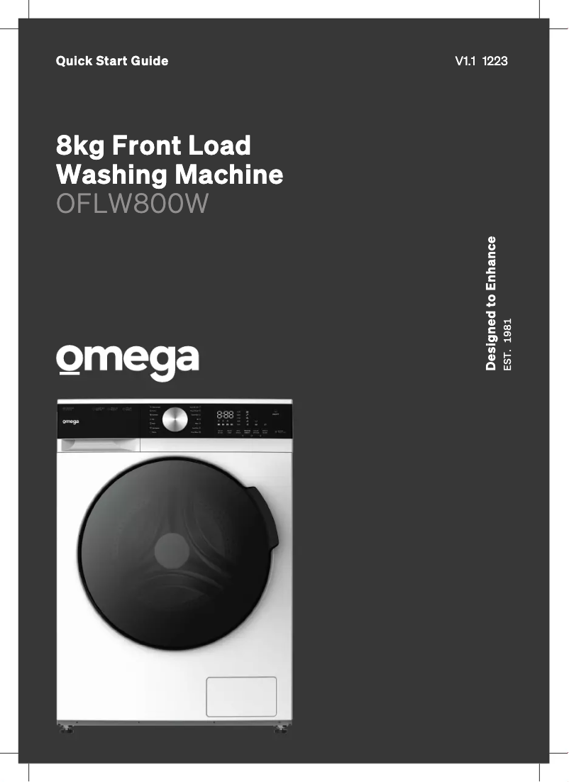 Page n°1 - Guide de démarrage rapide Omega OFLW800W
