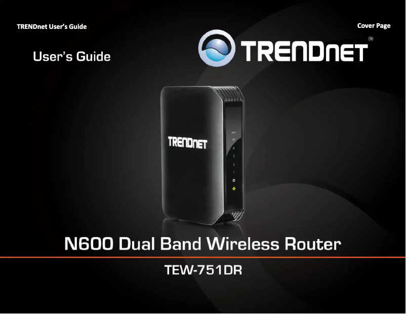 Image de la première page du manuel de l'appareil TEW-751DR