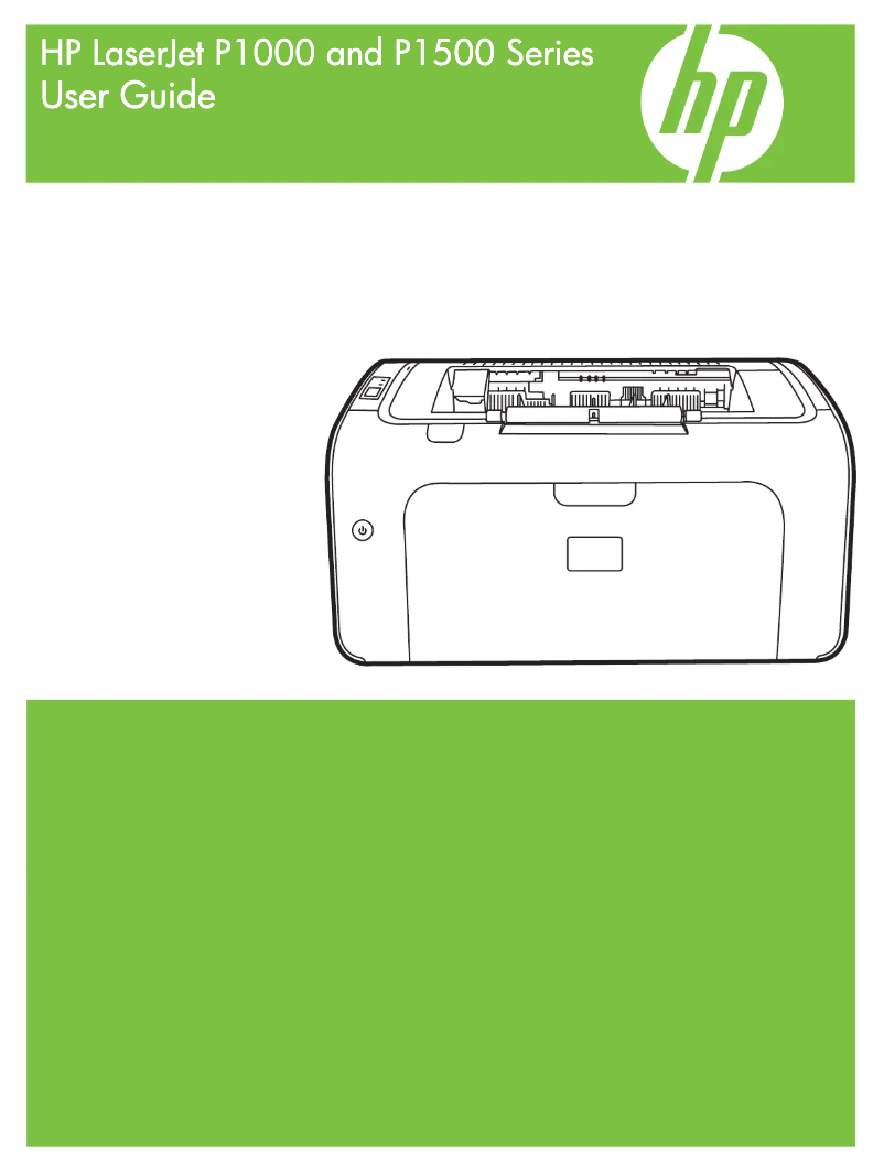 Page n°1 - Manuel utilisateur HP LaserJet P1505