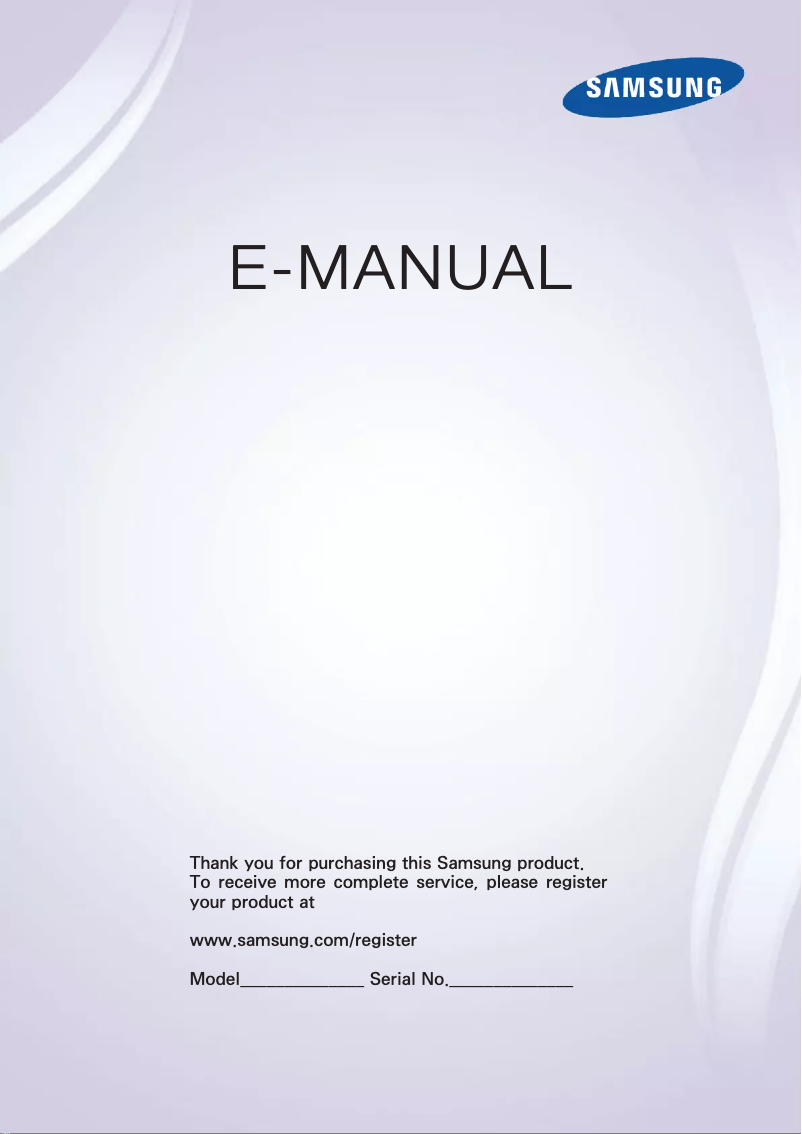 Page n°1 - Manuel utilisateur Samsung UE32F4510AY