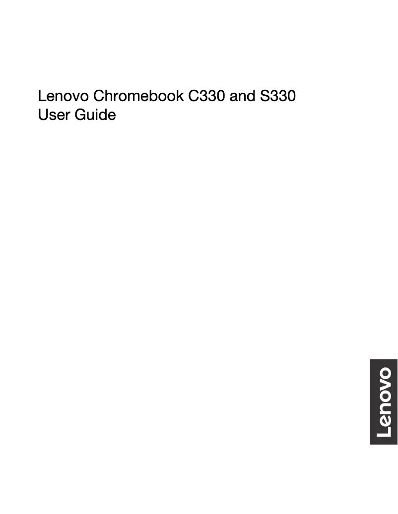 Page 1 de la notice Manuel utilisateur Lenovo Chromebook C330-11