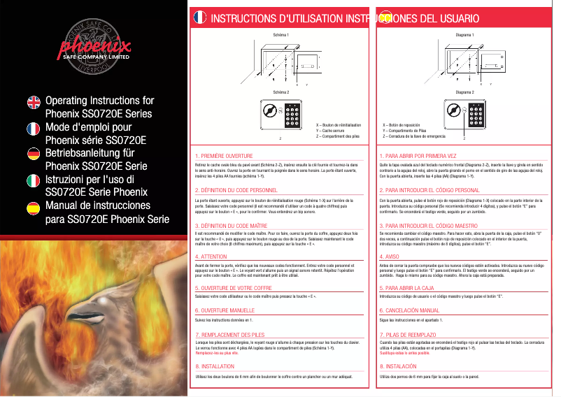 Page 1 de la notice Manuel utilisateur Phoenix SS0720E