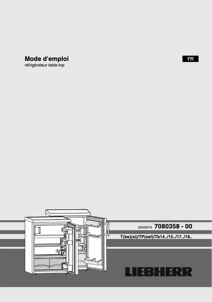 Page n°1 - Manuel utilisateur Liebherr KTS149-21