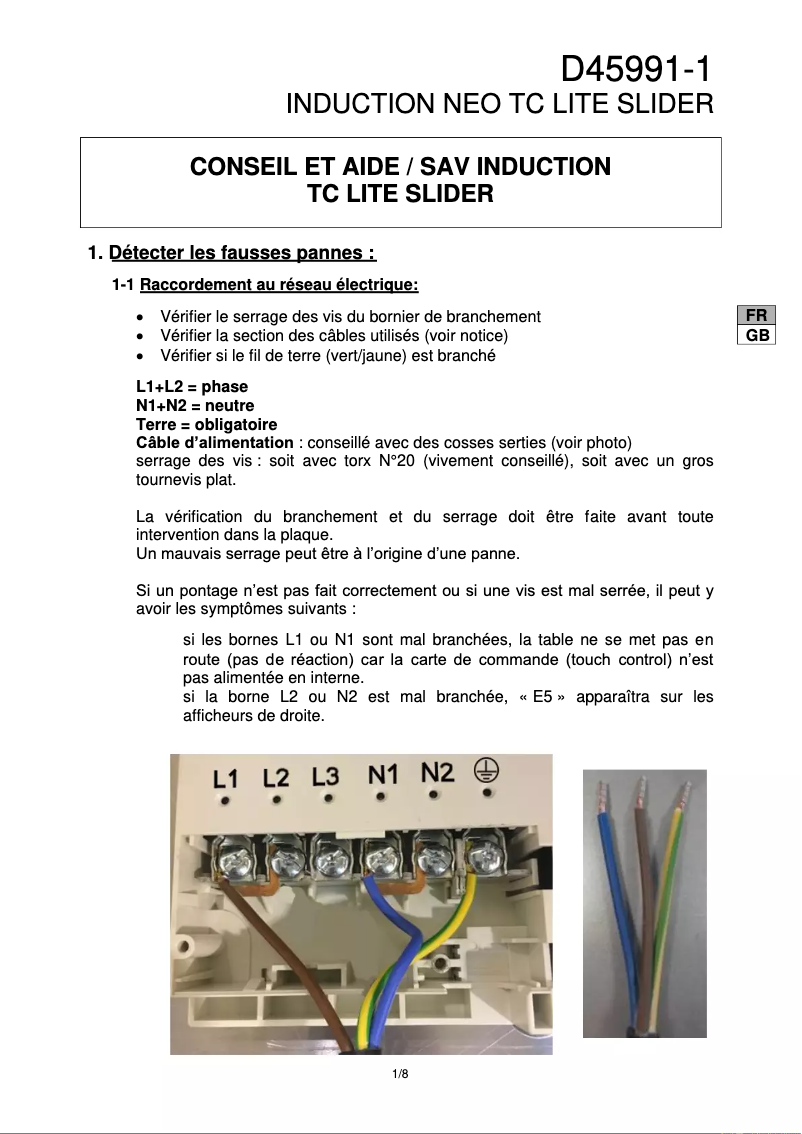 Page n°1 - Manuel utilisateur Schock PC78 Bridge