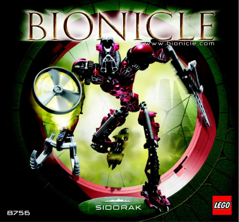 Image de la première page du manuel de l'appareil Bionicle 8756