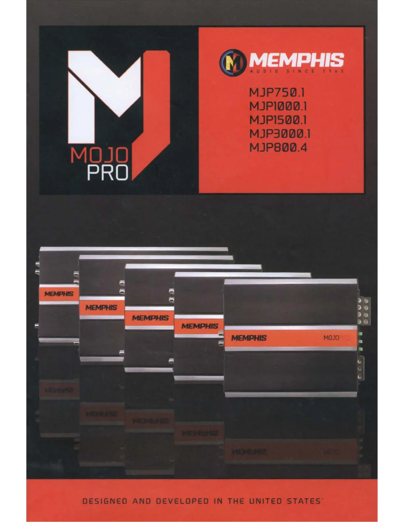 Image de la première page du manuel de l'appareil Mojo Pro MJP1000.1