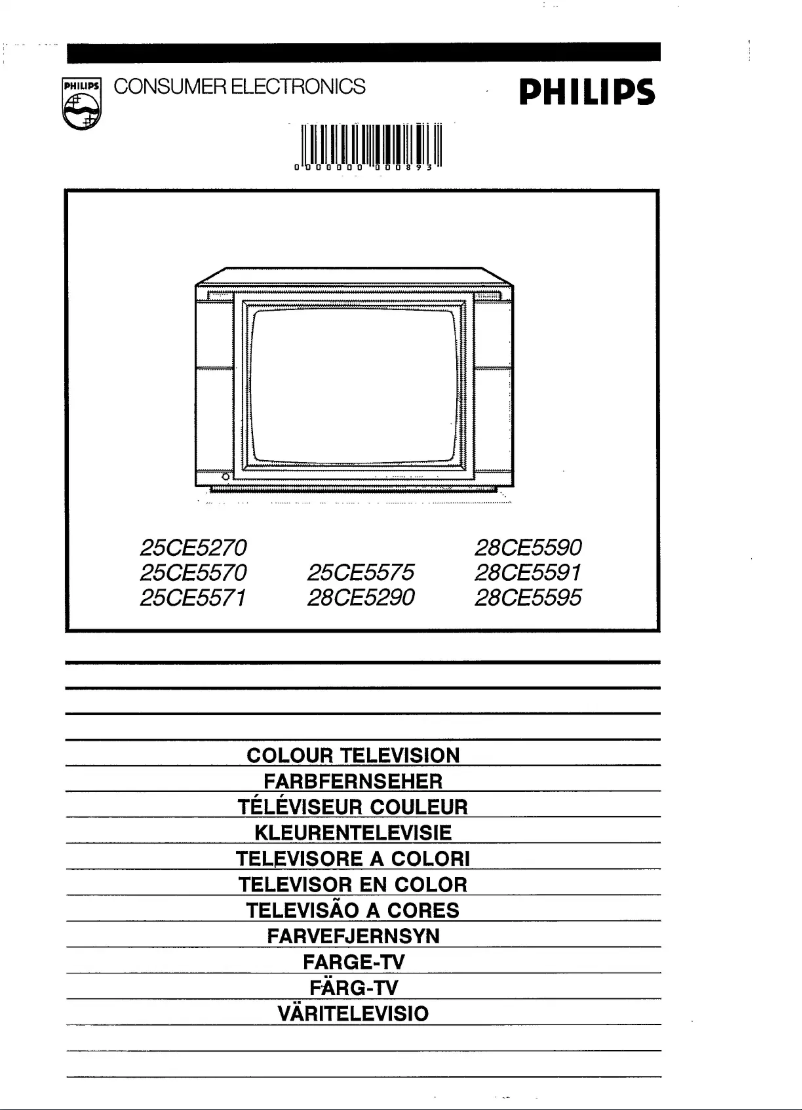 Page n°1 - Manuel utilisateur Philips 25CE5270