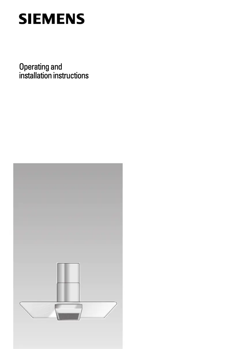 Page n°1 - Manuel utilisateur Siemens LF957GA40B