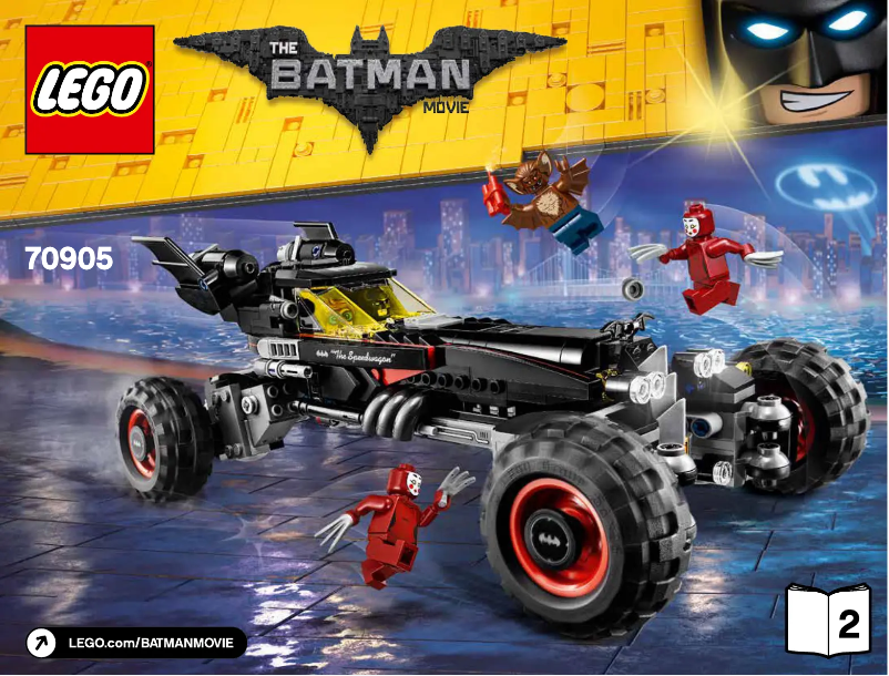 Page 1 de la notice Manuel utilisateur Lego Batman Movie 70905