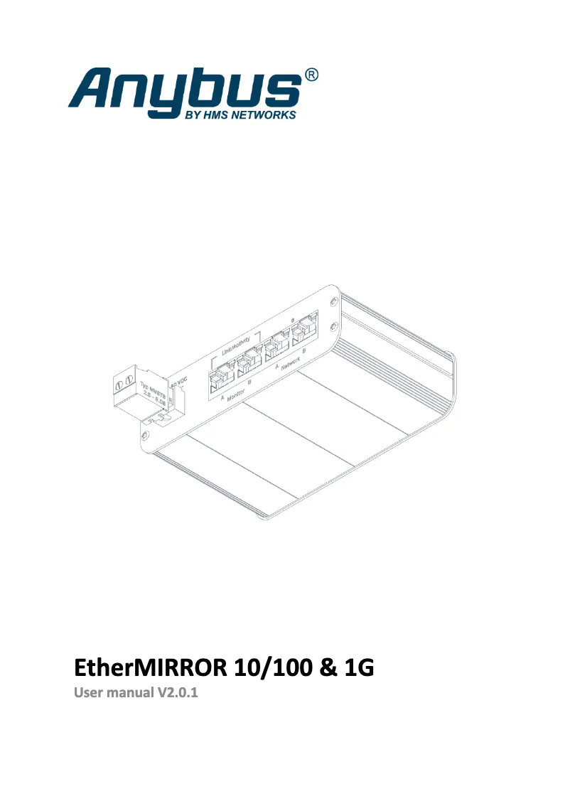 Image de la première page du manuel de l'appareil EtherMIRROR
